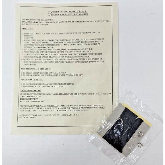 1990's Anheuser AB King Cobra Inflatable Beer Bottle Store Display U136 - Picture 7 of 8